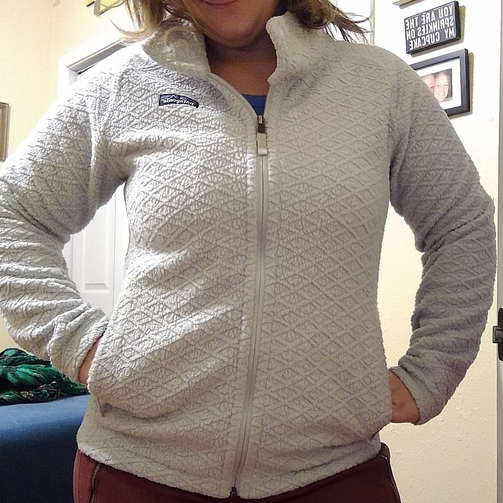 Quilted print fleece Patagonia jacket